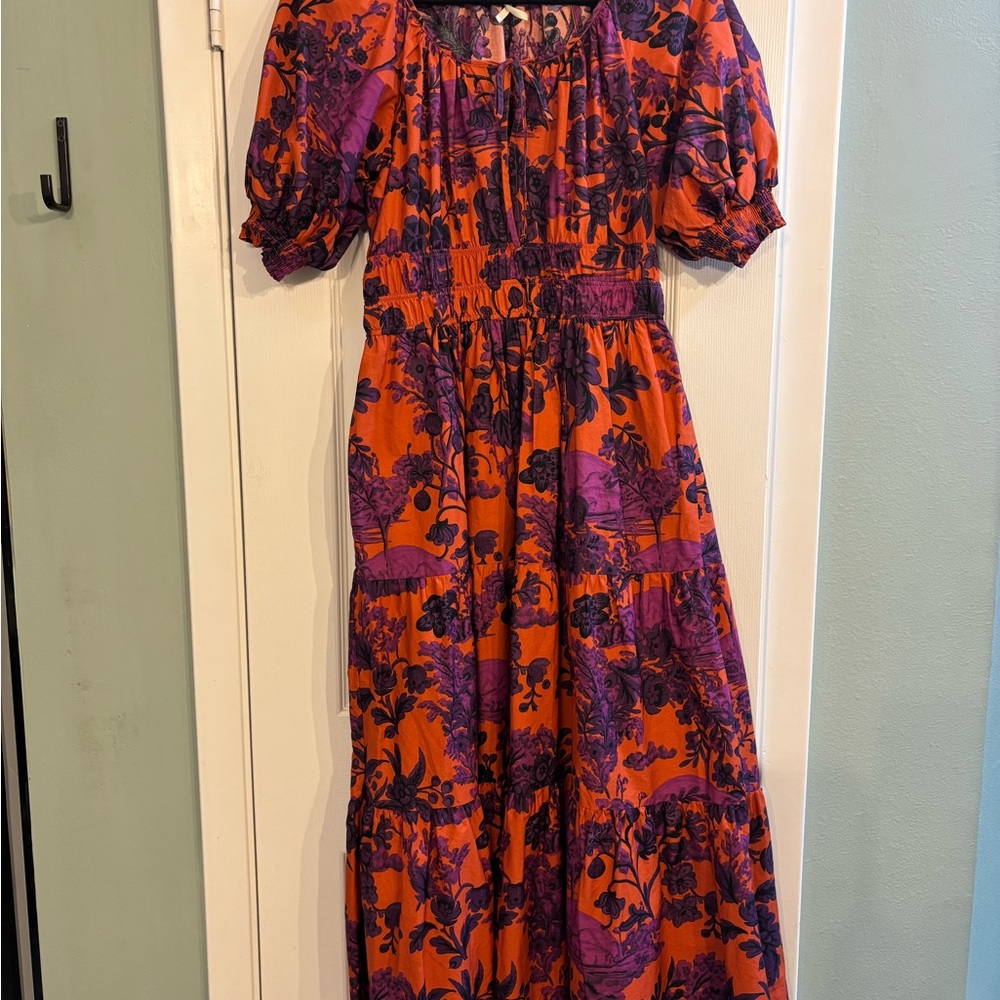Anthropologie Puff-Sleeve Somerset Dress